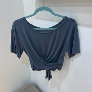 Grey Victoria Secret Tie Back Crop Top Size Small
